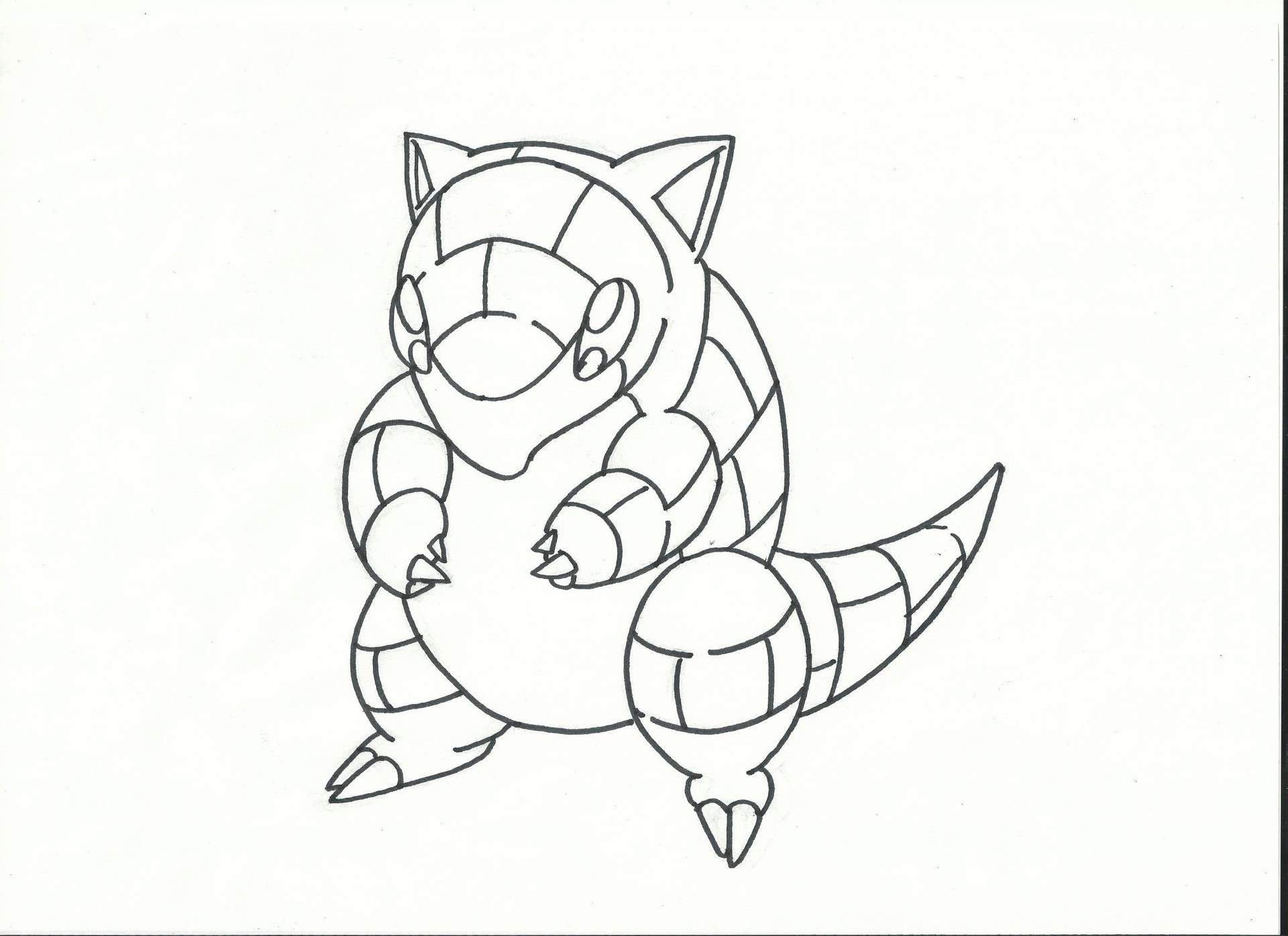 ポケモンのサンドを描いてみた お絵かき大好きブログ