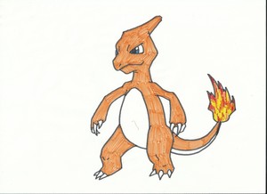 ポケモンのリザードを描いてみた お絵かき大好きブログ